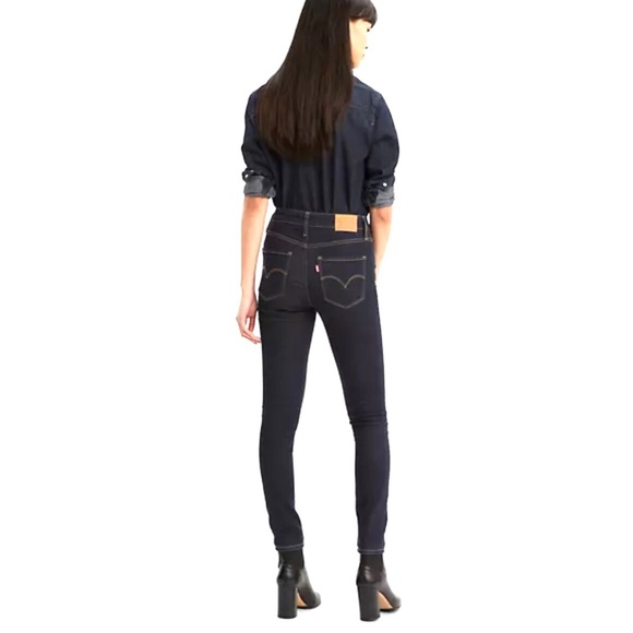 Levi’s 721 High-Rise Skinny- Dark Blue- LONG- NWT - Picture 3 of 12